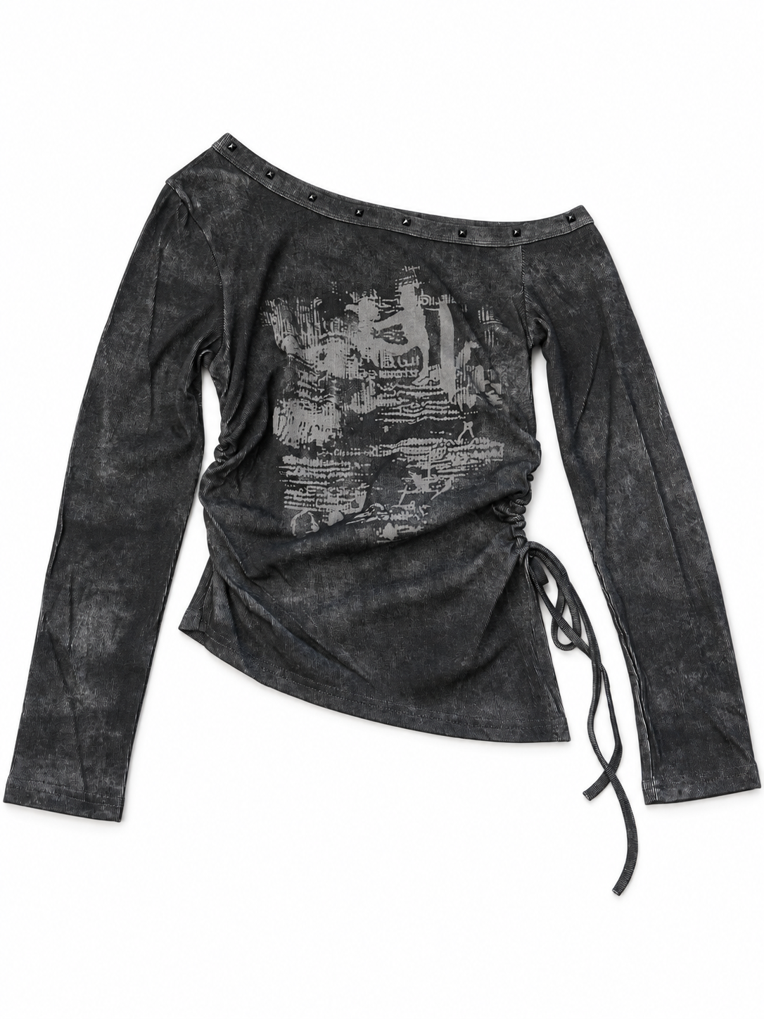 Washed Ruched Top A675