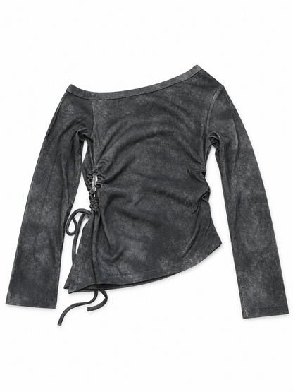 Washed Ruched Top A675