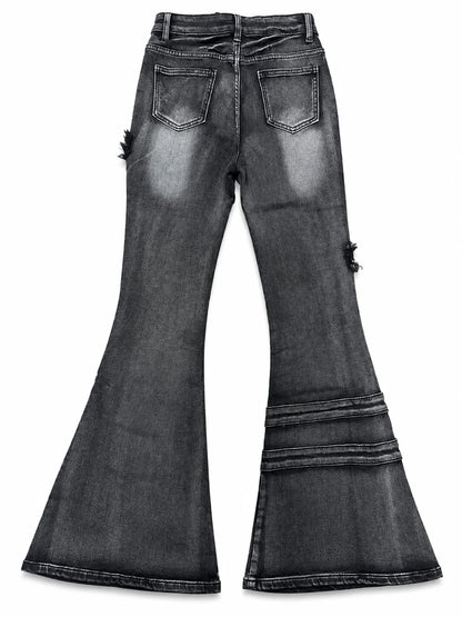 Slice Cross Denim pants A525　