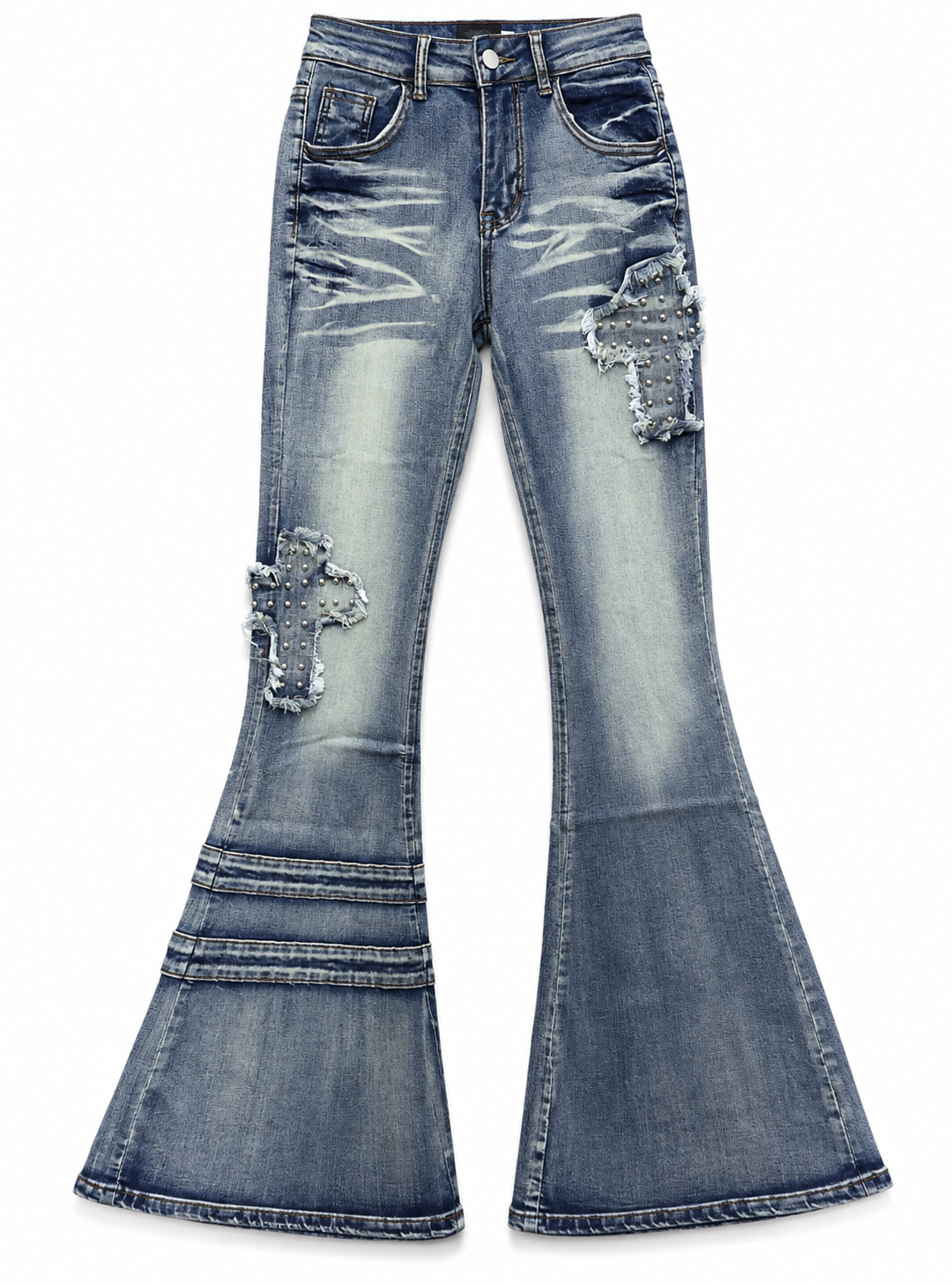 Slice Cross Denim pants A525　