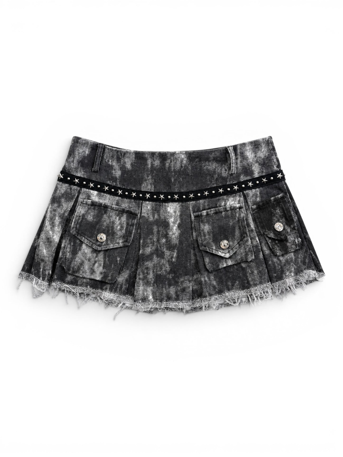 Stud Belt Mini Skirt A502