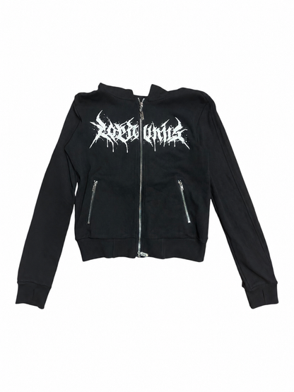 Skull Cross Zip Hoodie A670