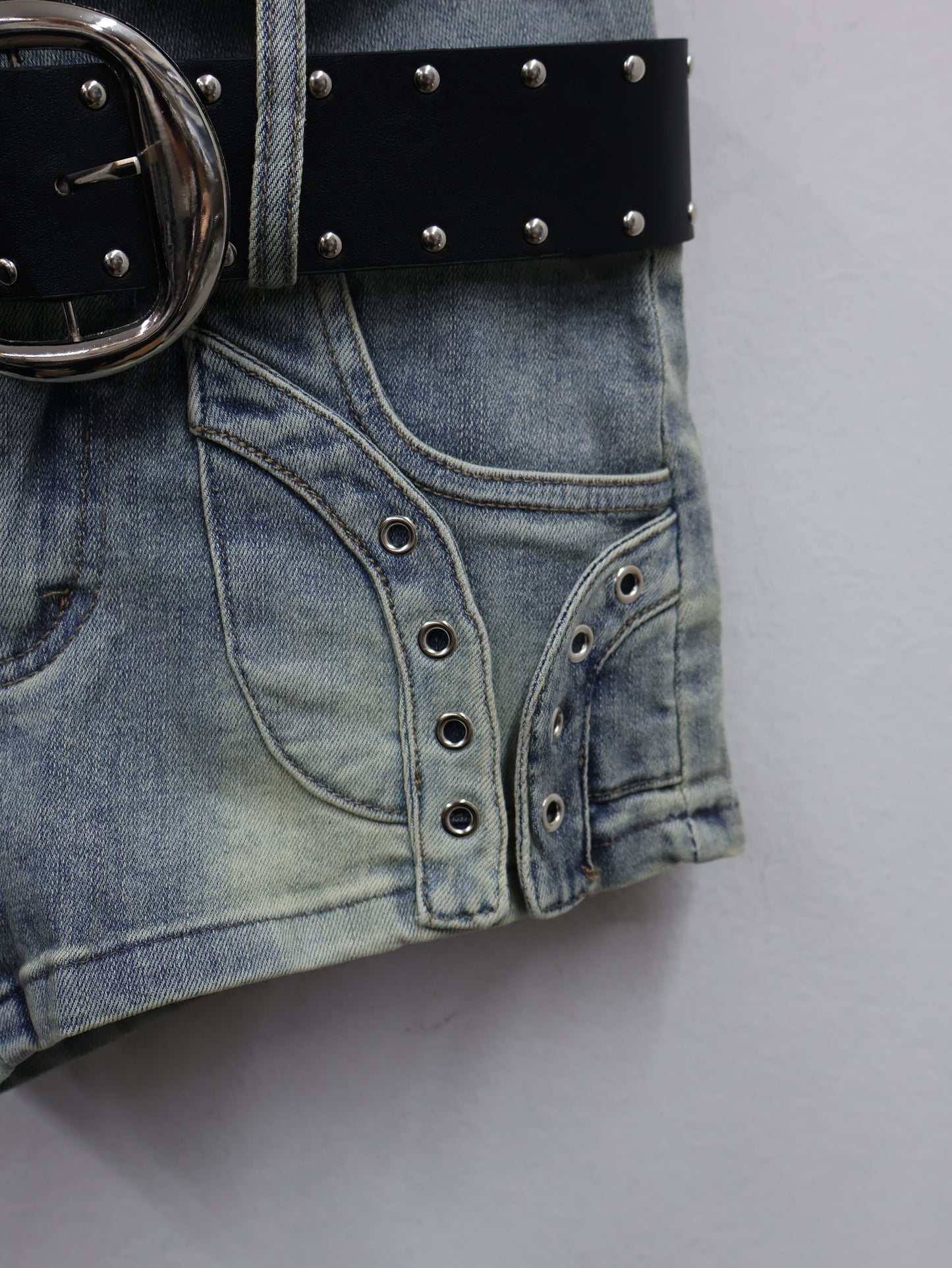 Stack Belt Mini Shorts A528