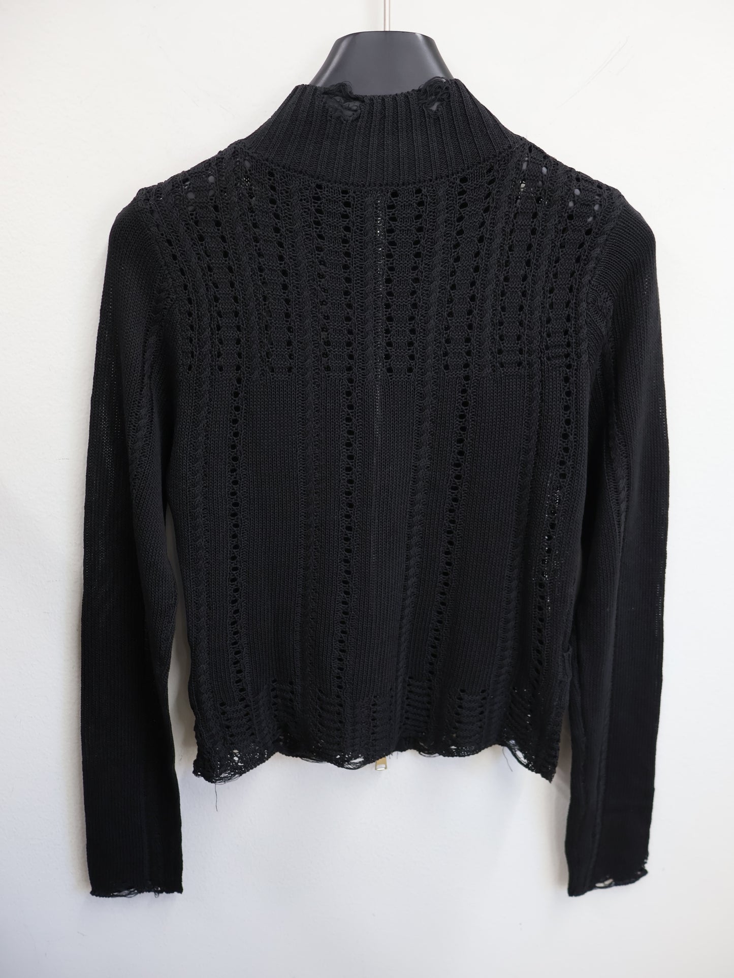 Stud Knit Zip Top A543