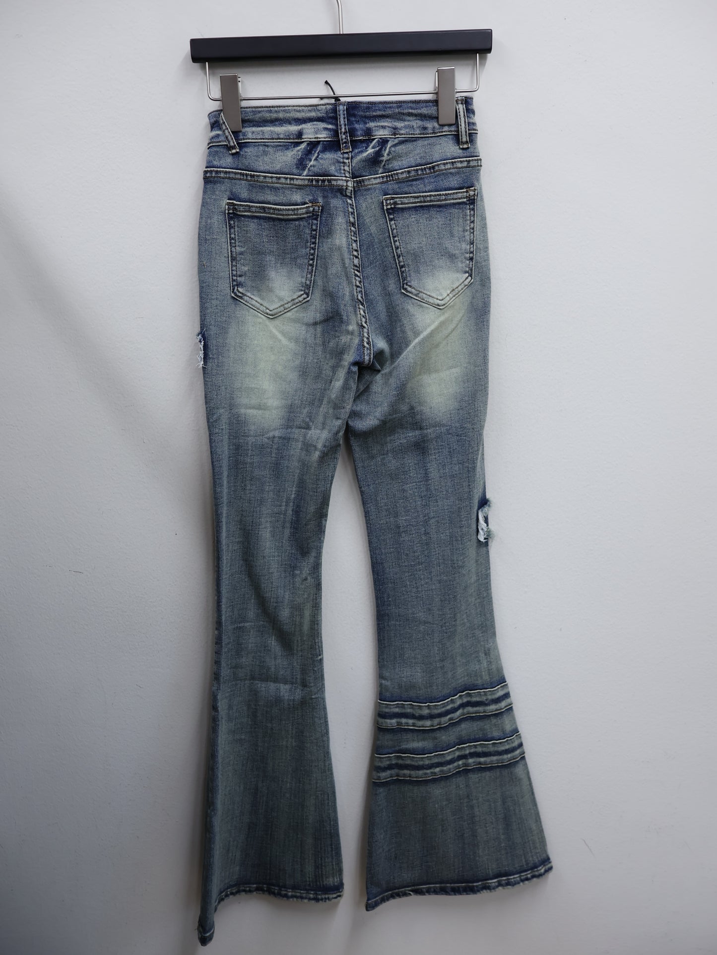 Slice Cross Denim pants A525