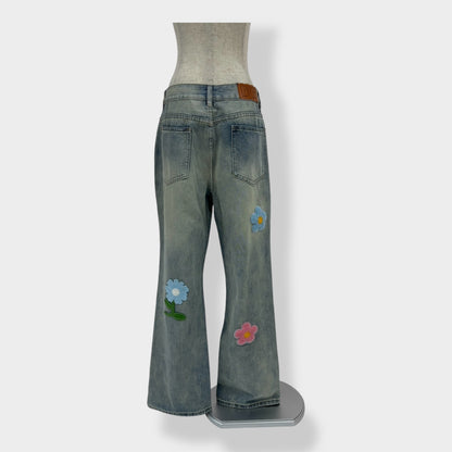Flower patch denim A242