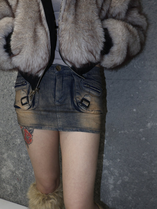 Rouge Mini Skirt A454