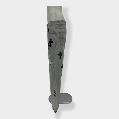 cross patch denim A241