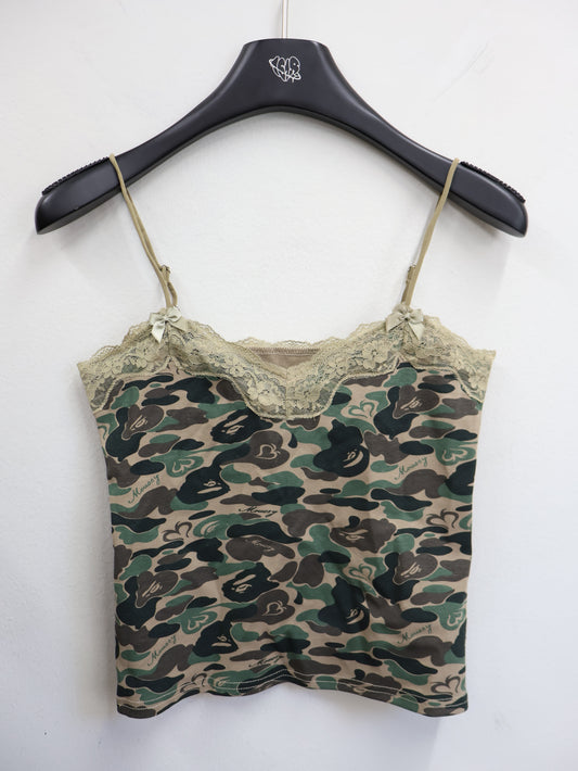 Camo Lace Cami Top A544