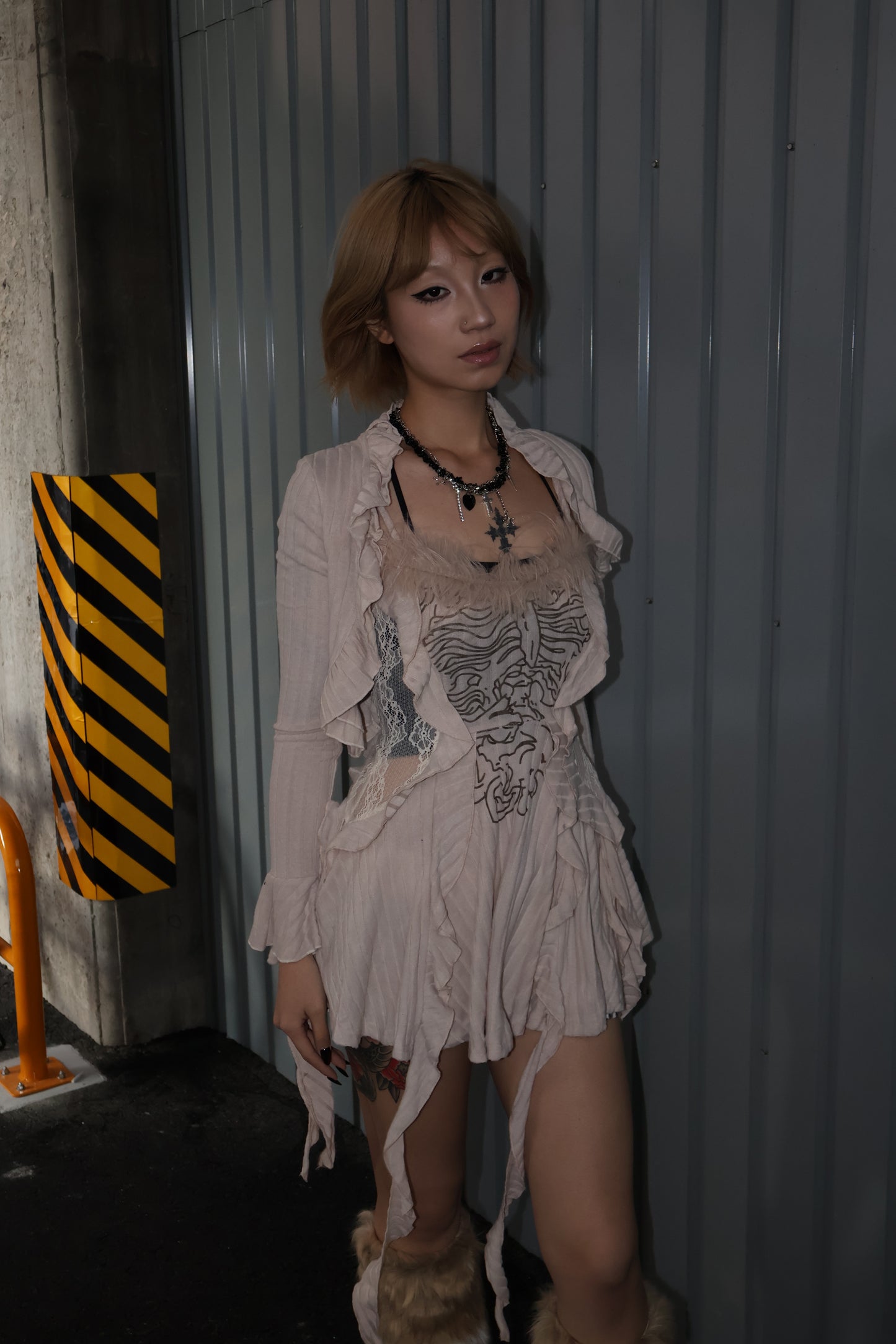 Gothic Ruffle cardigan A423