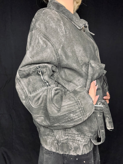 denim zip jacket A618