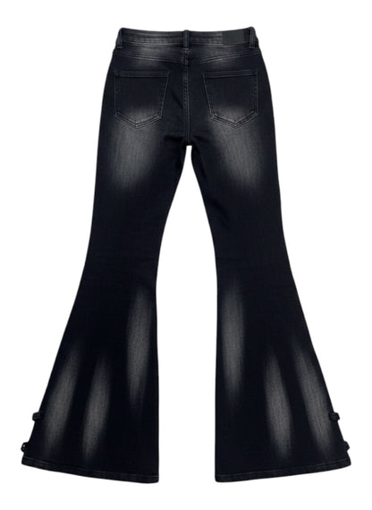 slit flare denim A616