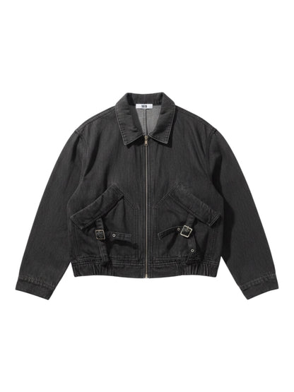 denim zip jacket A618