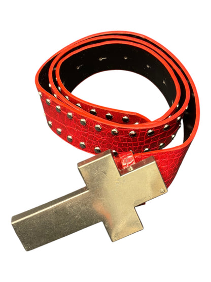 Cross Studded Belt A689