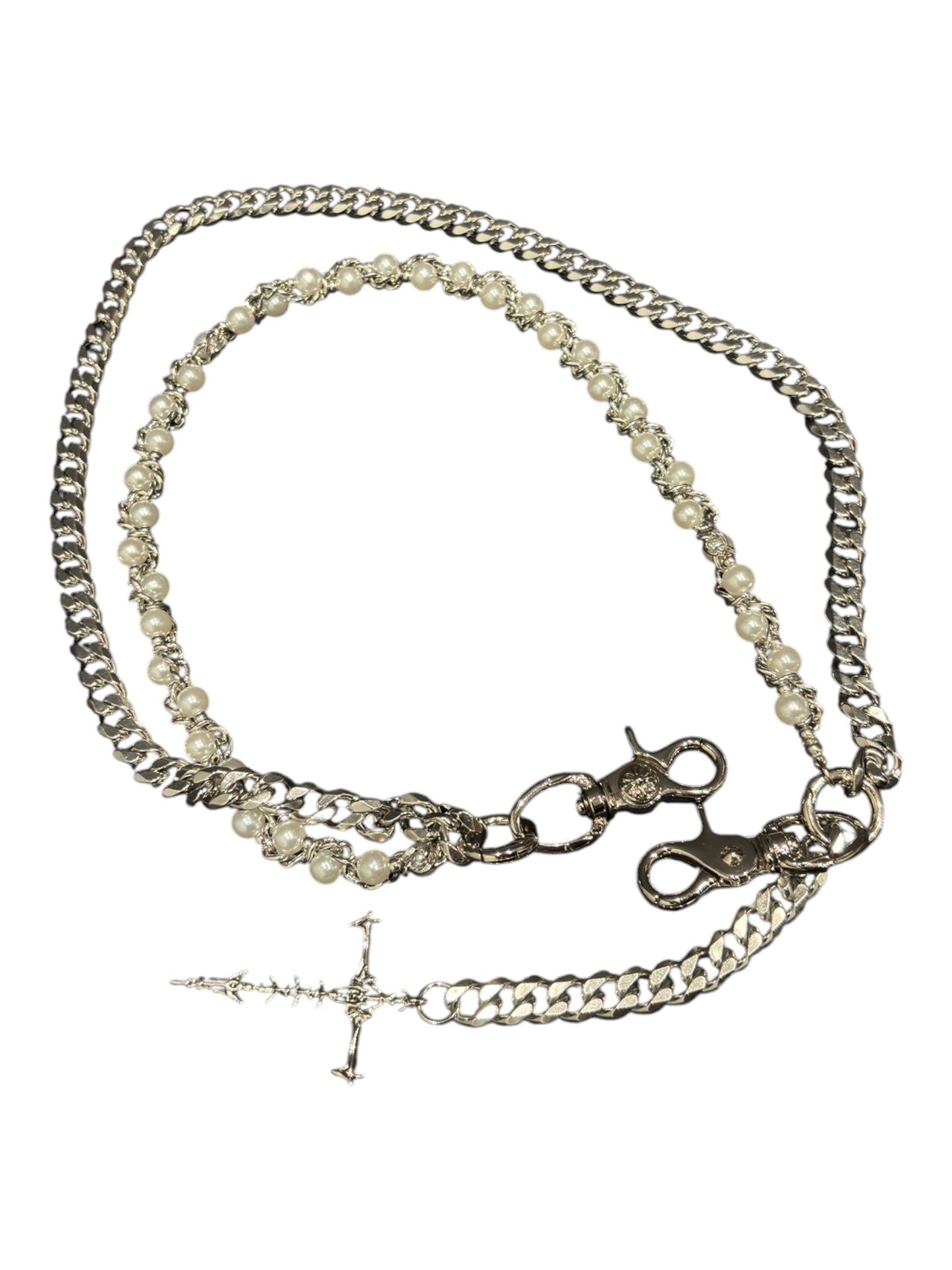 Pearl Cross Chain A695