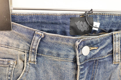 Stap flare cargo denim A264
