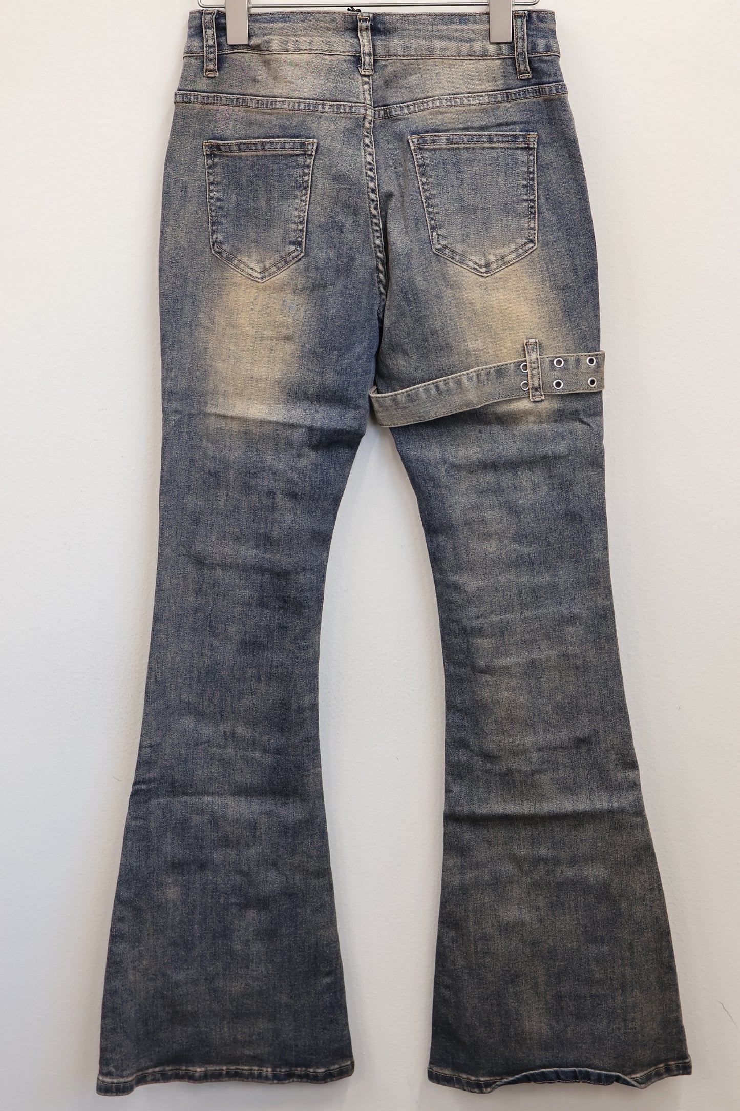 Step flare cargo denim A264