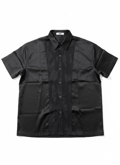 center design satin shirt A648