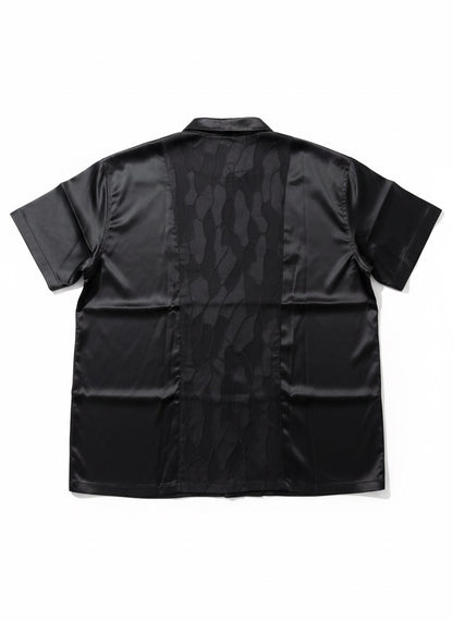 center design satin shirt A648