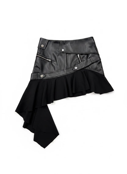 asymmetry mini skirt A664　