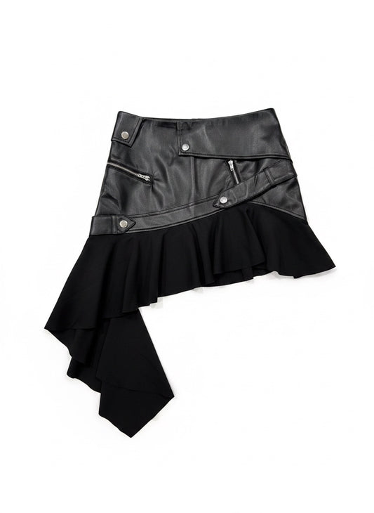 asymmetry mini skirt A664　