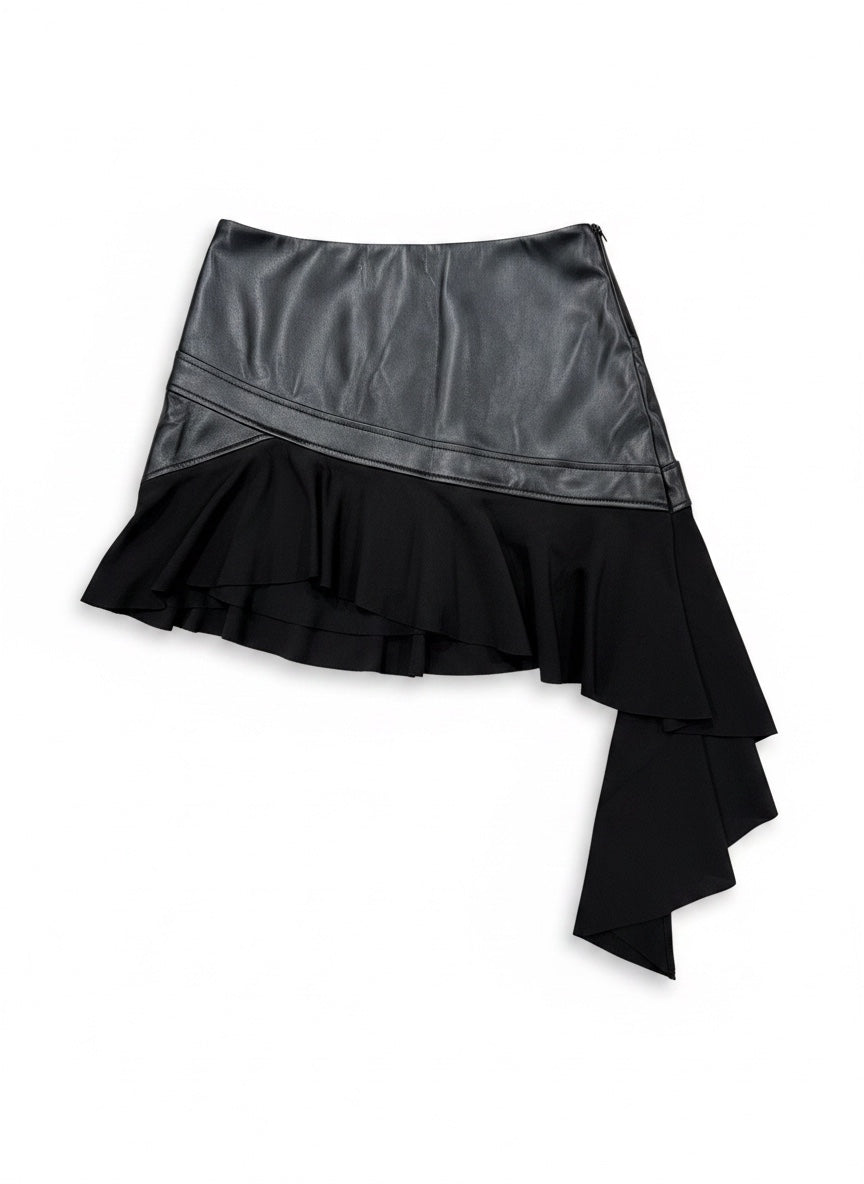 asymmetry mini skirt A664　