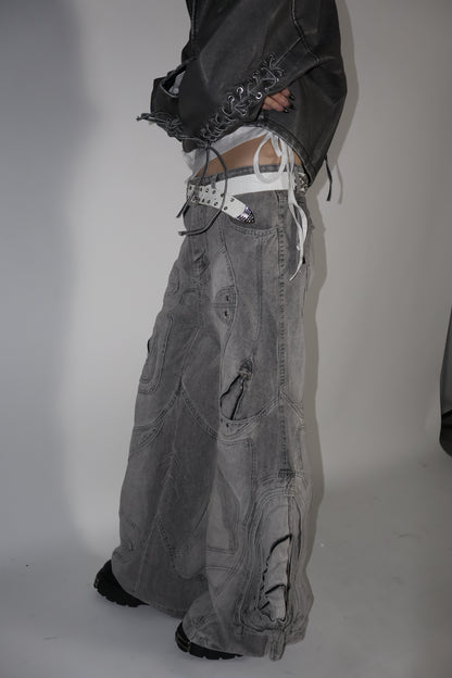 Steel Wide Pants A332