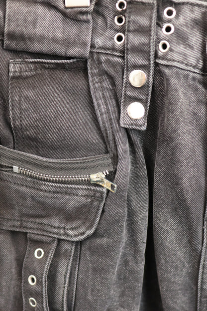 zip pocket cargo denim A3