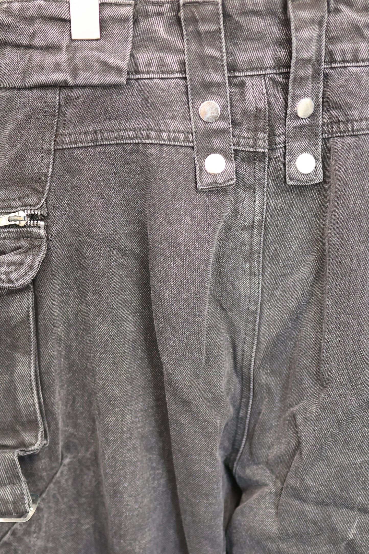 zip pocket cargo denim A3