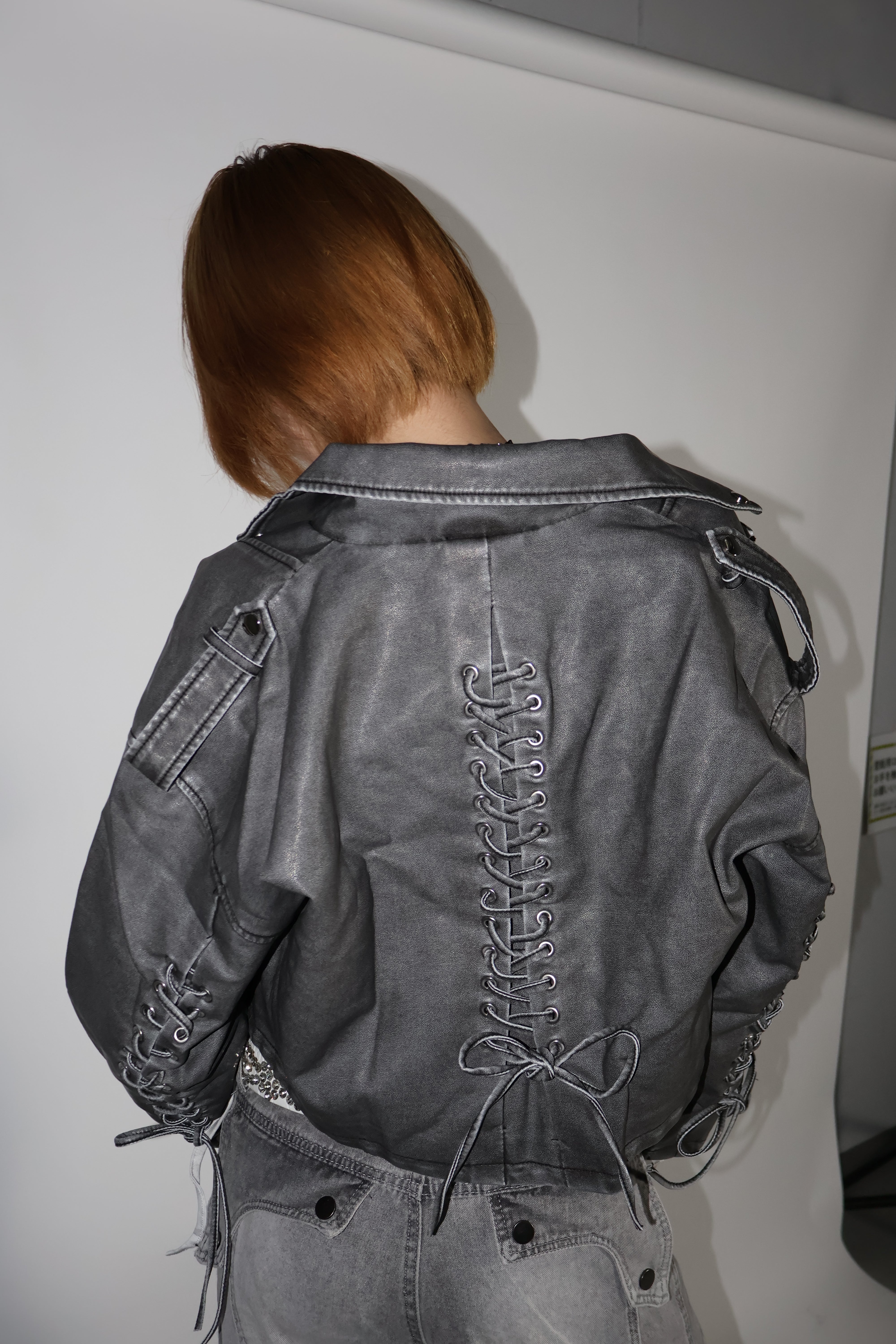 vintage leather jacket A386 – 1618