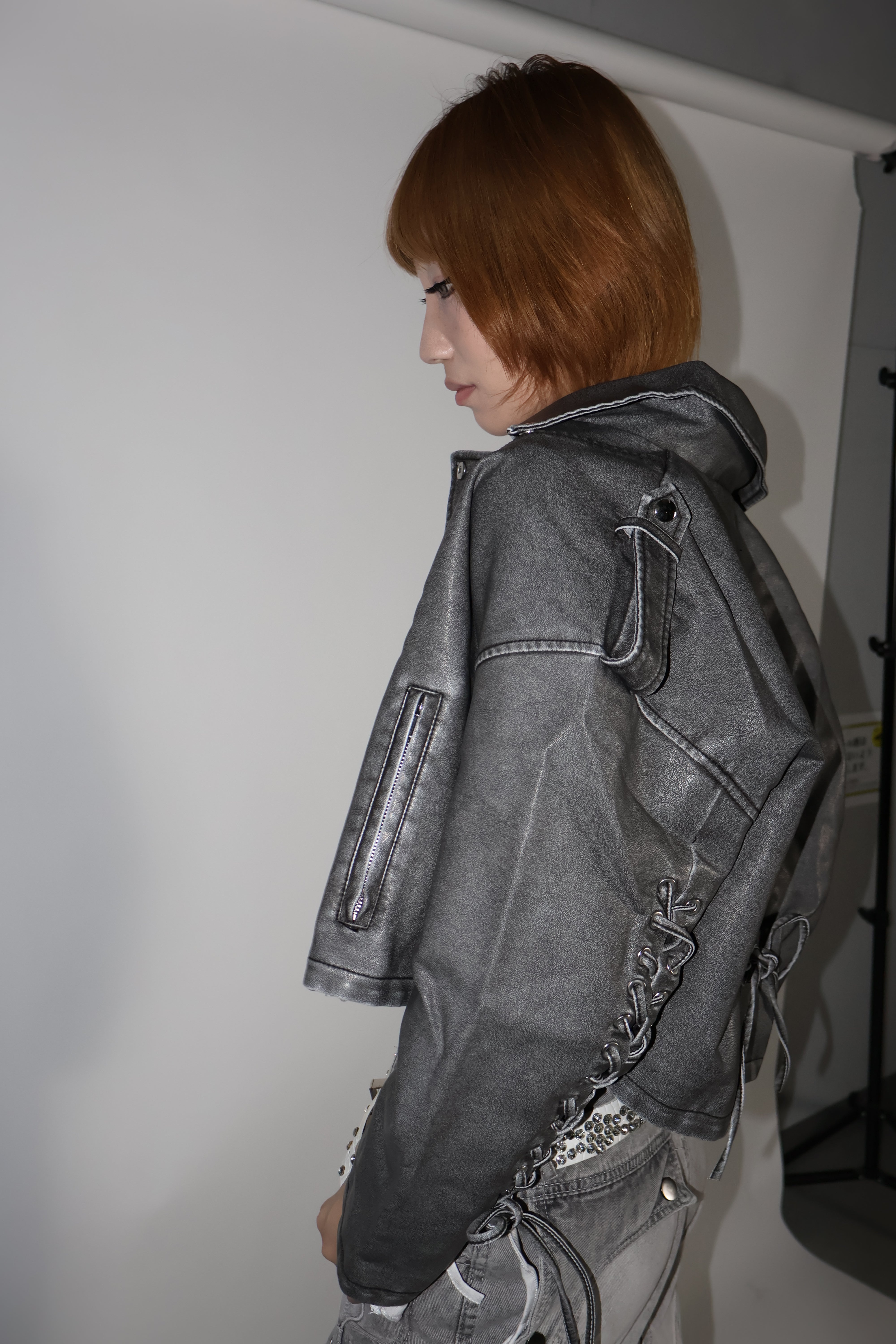 vintage leather jacket A386 – 1618