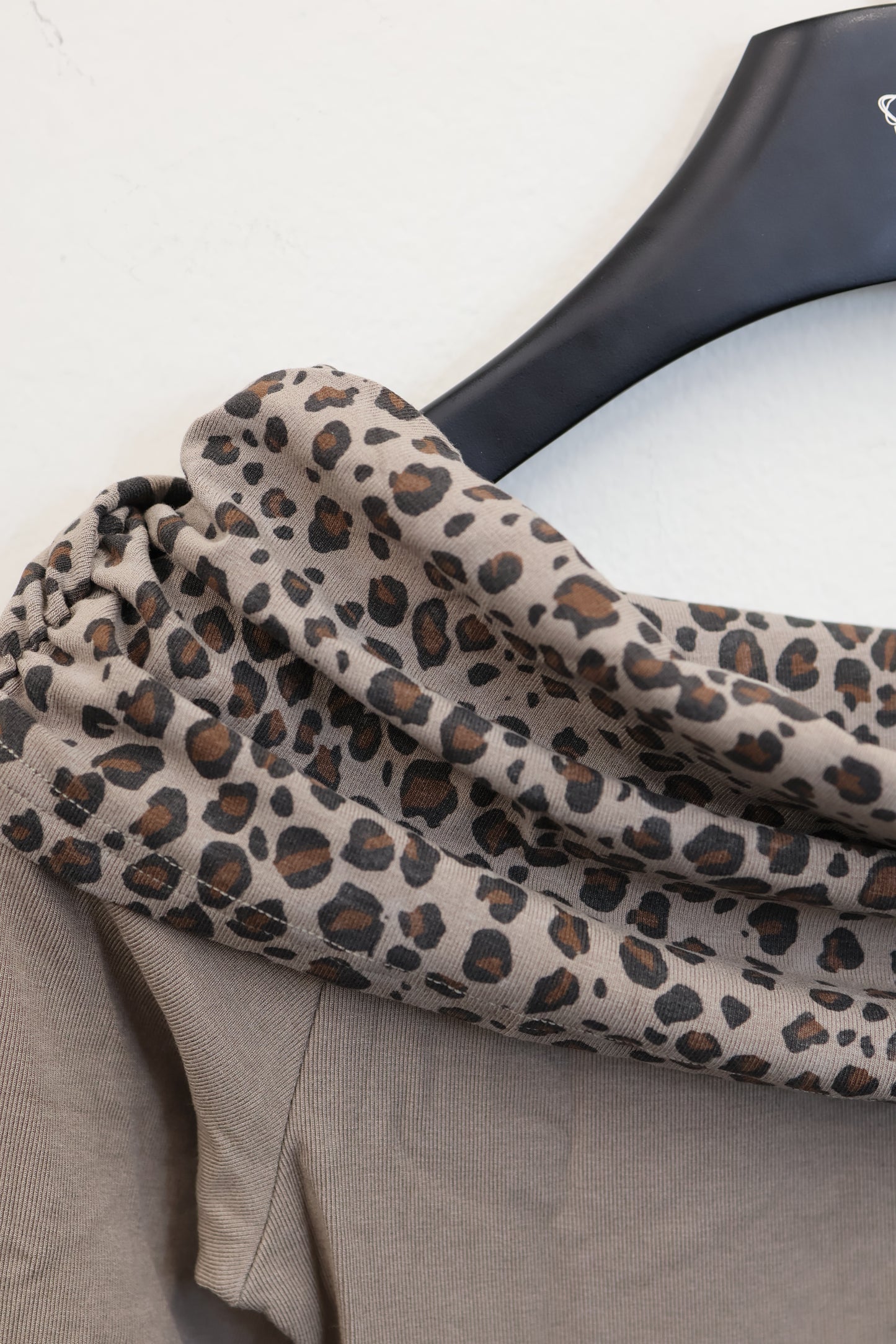 Leopard Fold Top A282