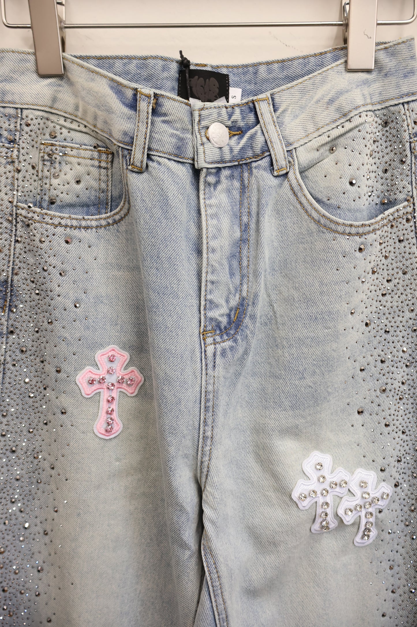 Petal Denim Pants A499