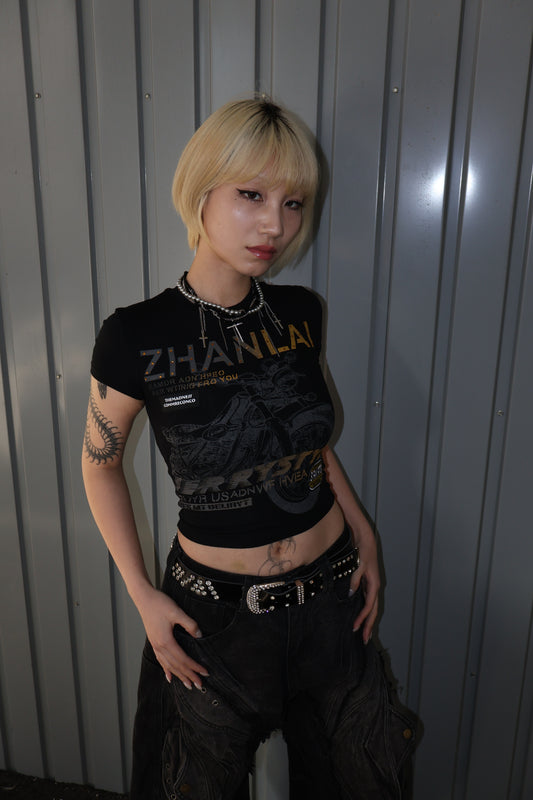 Havoc Print Top A495