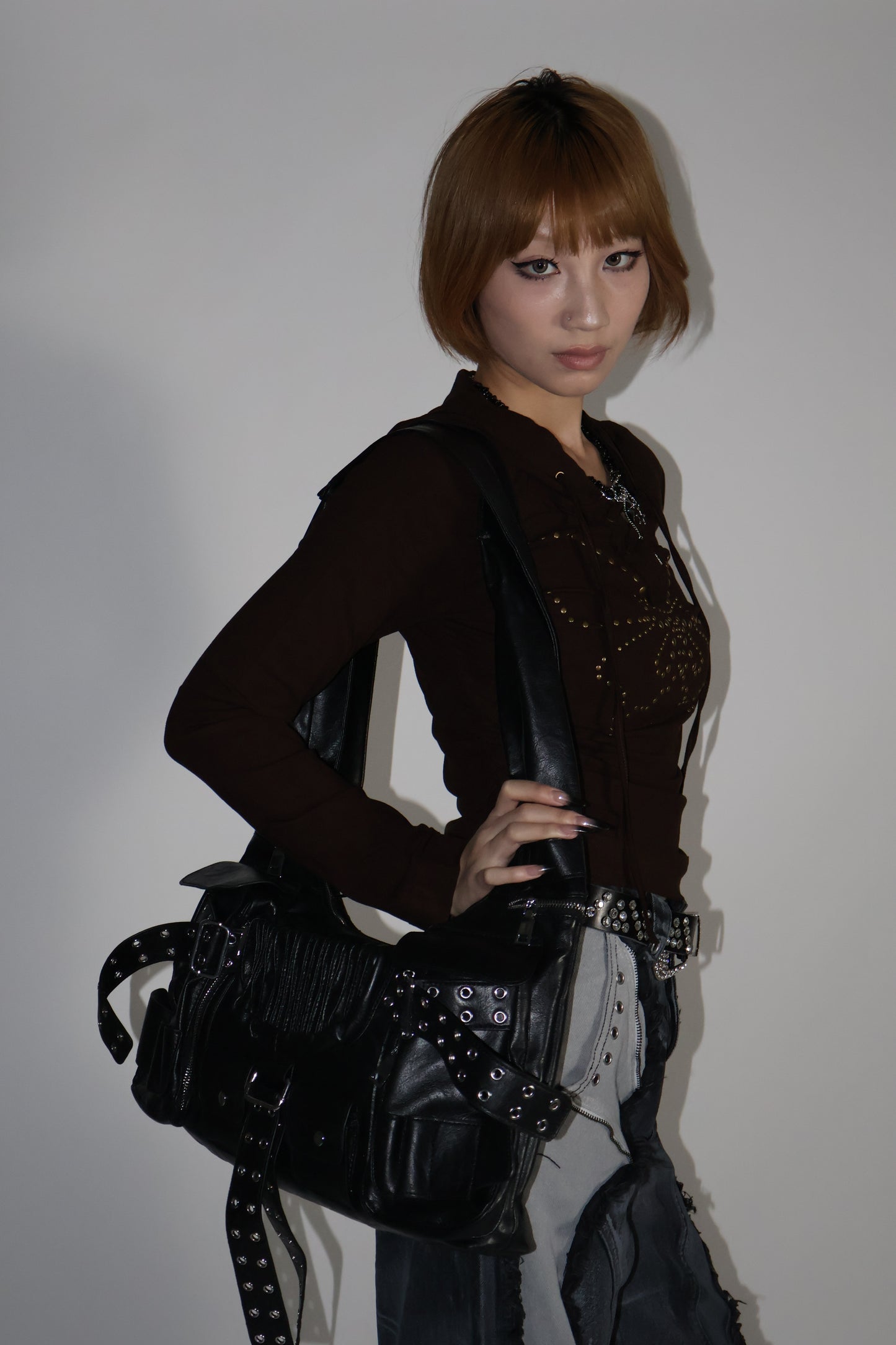 25-909 Stud Butterfly Hoodie A336