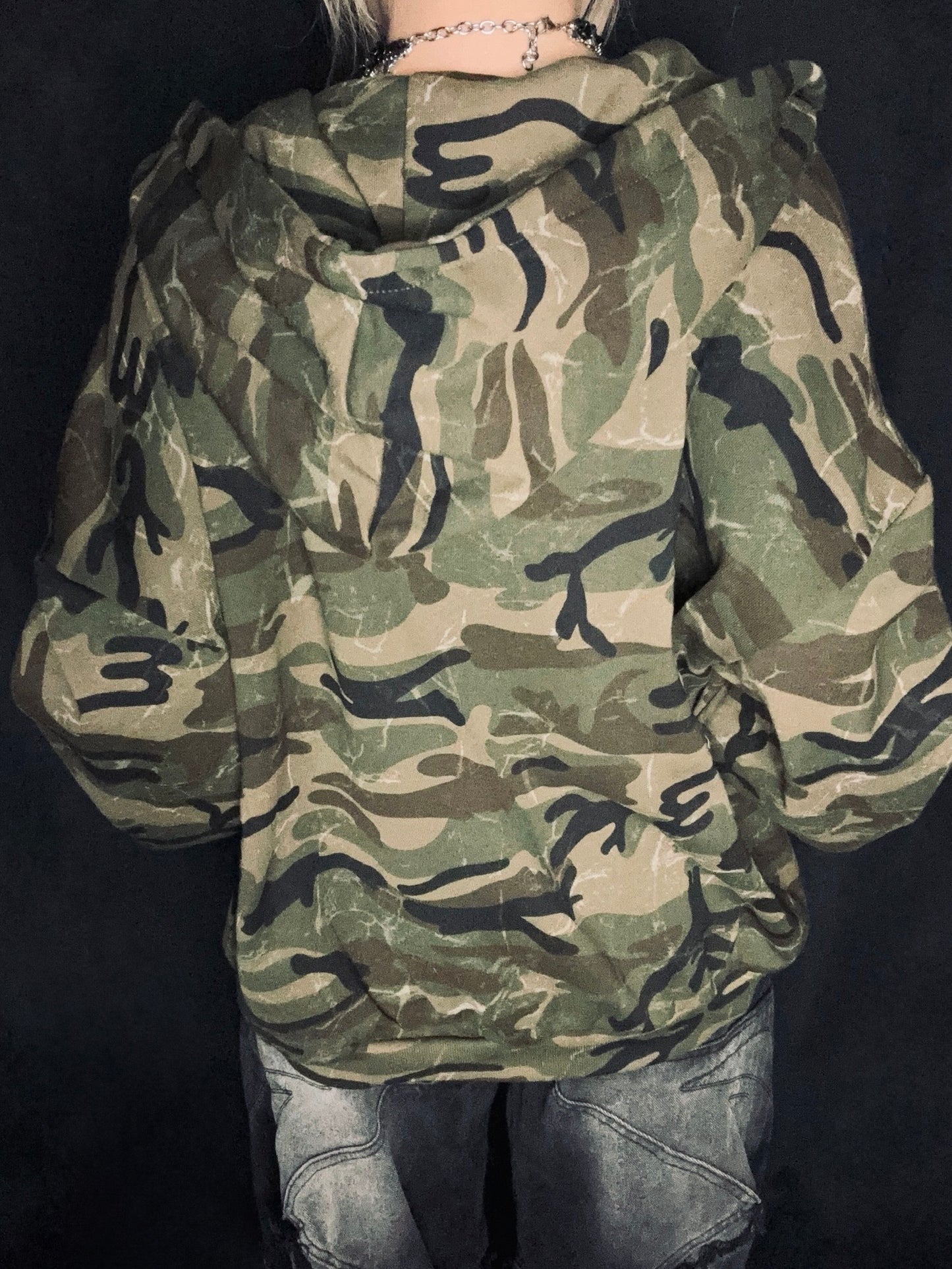 Camo Street Zip Hoodie A316