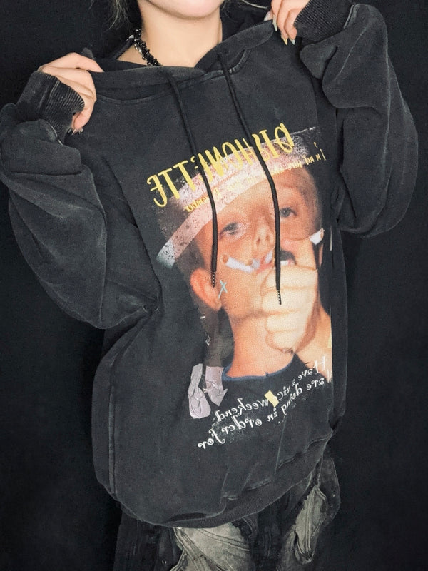 smoking boy hoodie A404