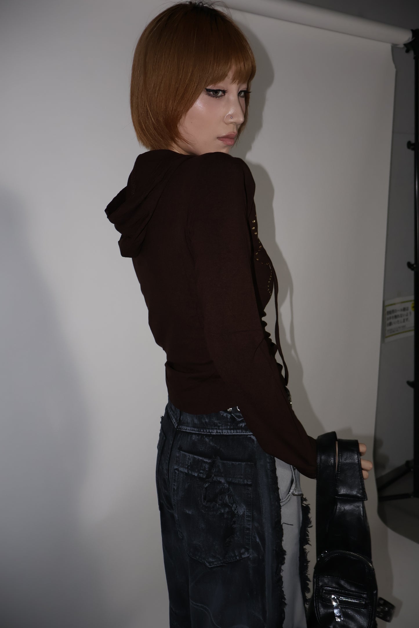 25-909 Stud Butterfly Hoodie A336