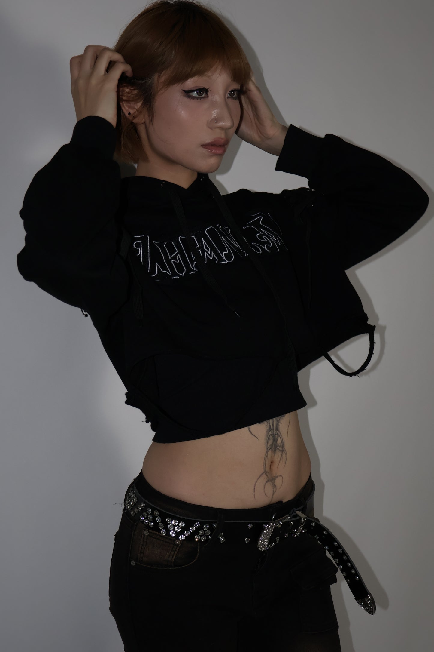 25-925 Rebel Crop Hoodie  A348