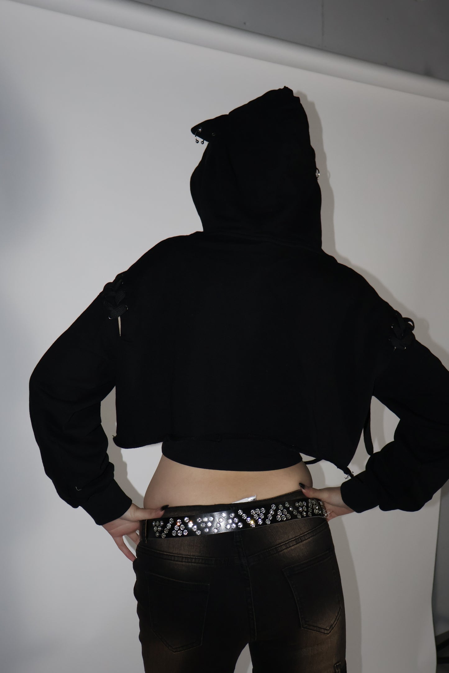 25-925 Rebel Crop Hoodie  A348