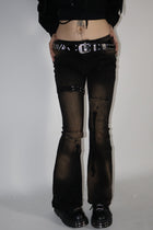 Step flare cargo denim A264