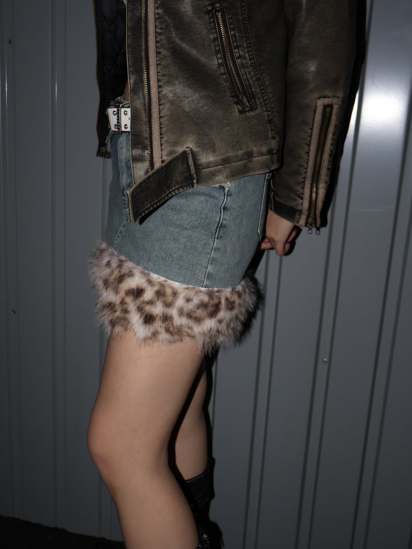 Wild Edge Denim Skirt A447