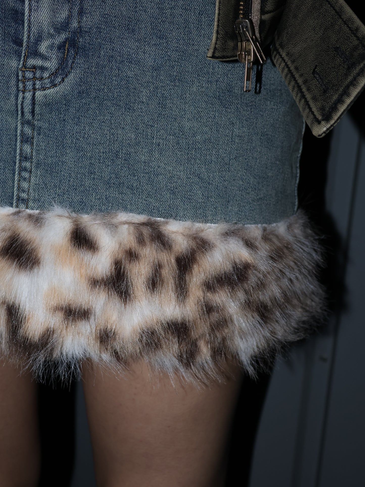 Wild Edge Denim Skirt A447