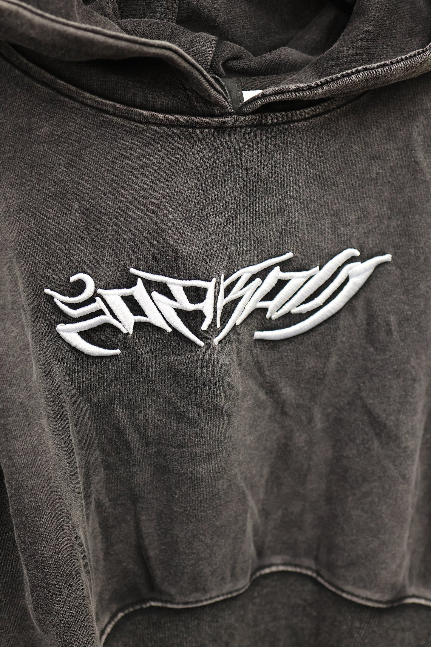 Carbon Crop Hoodie A309