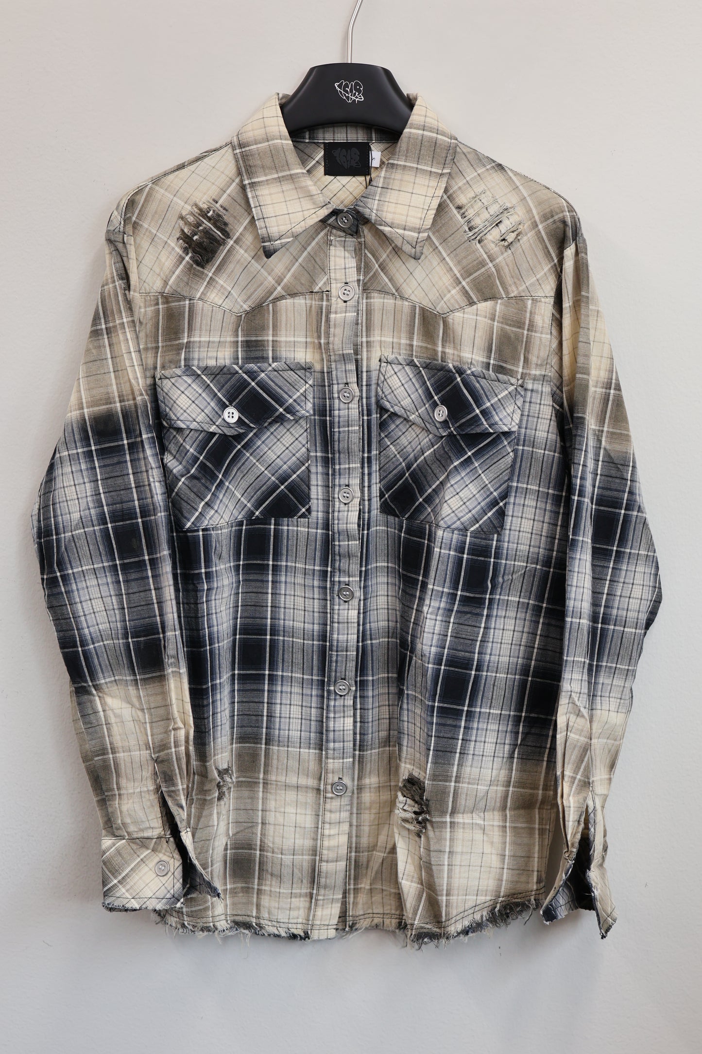bicolor checkshirt A305