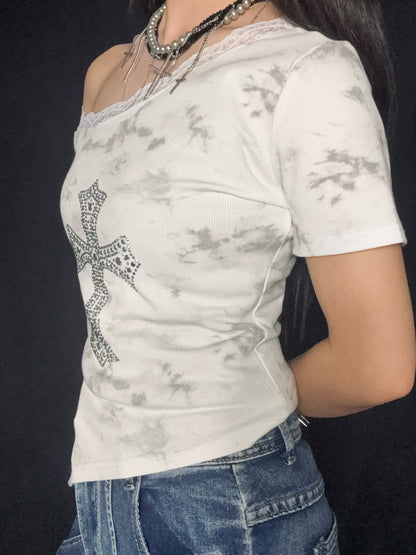 Stud Cross Asym Top  A558