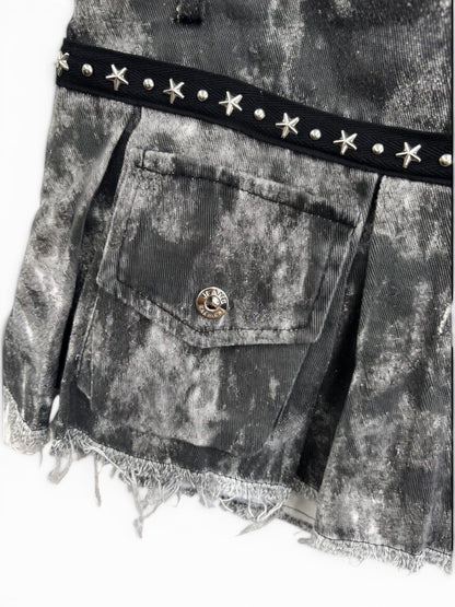 Stud Belt Mini Skirt A502
