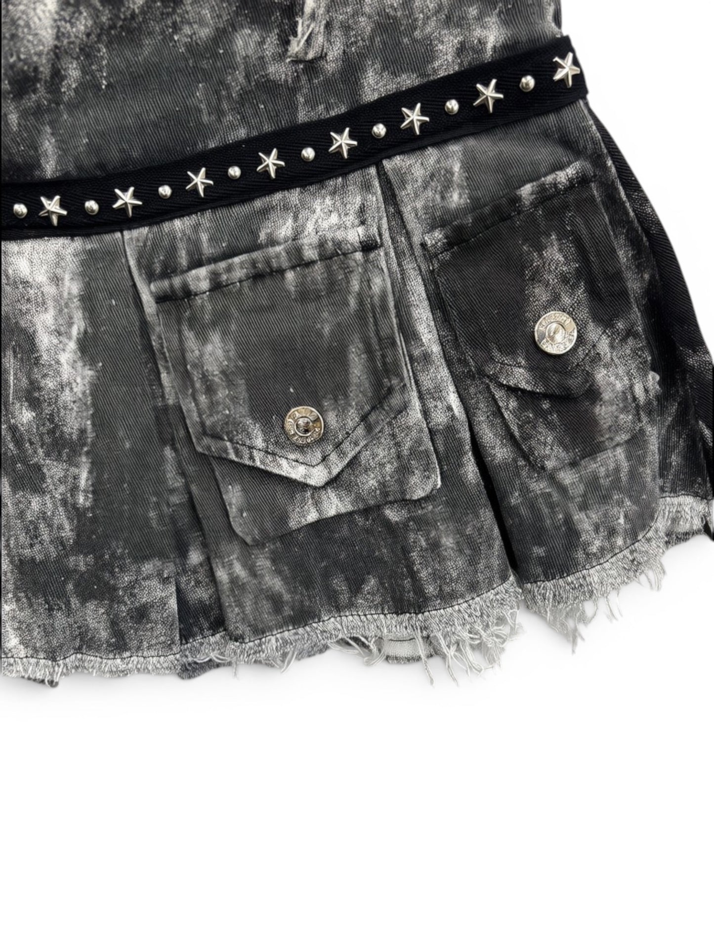 Stud Belt Mini Skirt A502