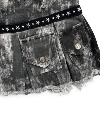 Stud Belt Mini Skirt A502