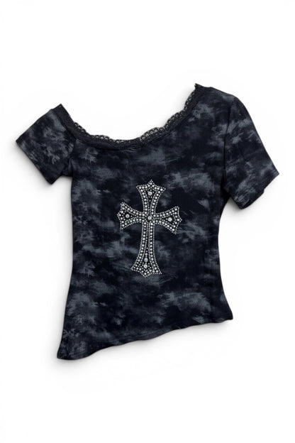 Stud Cross Asym Top  A558